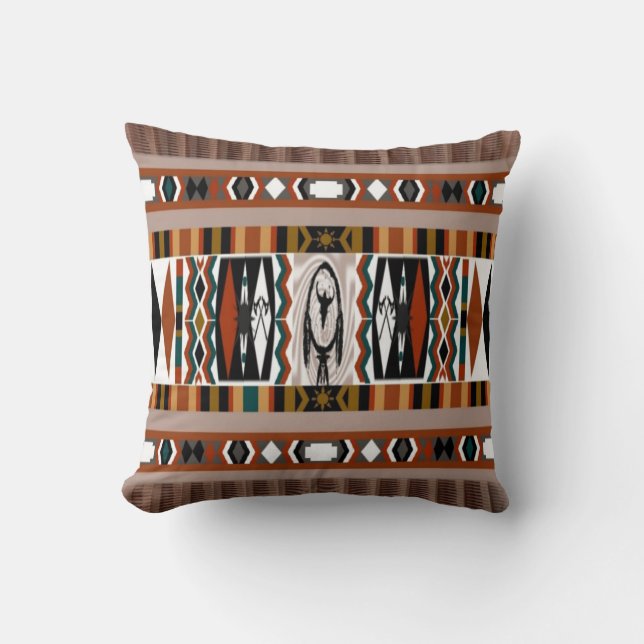 Native American Dreamcatcher Pillow Kissen (Vorderseite)