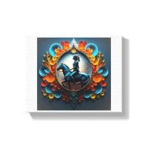 "Native American Dreamscape" Stretched Canvas Prin