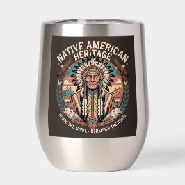 Native american heritage insulated tumbler