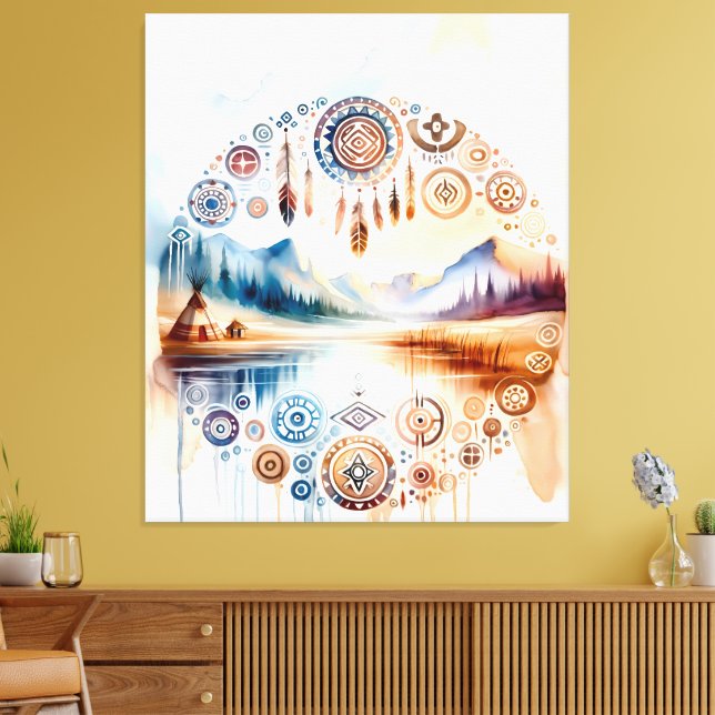 Native American Heritage Month Leinwanddruck (Insitu (Wohnzimmer))