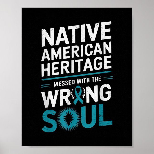 Native American Heritage Suicide Prevention Awaren Poster (Vorne)