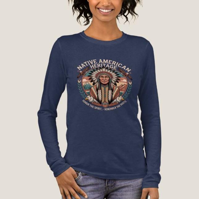 Native American Heritage  Tri-Blend Shirt (Vorderseite)
