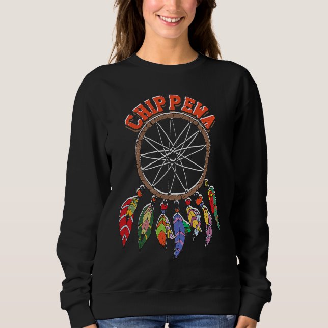 Native american indian dreamcatcher  Feathered Boh Sweatshirt (Vorderseite)