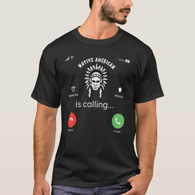 Native American Indian Traditional Indigenous Peop T-Shirt (Vorderseite)