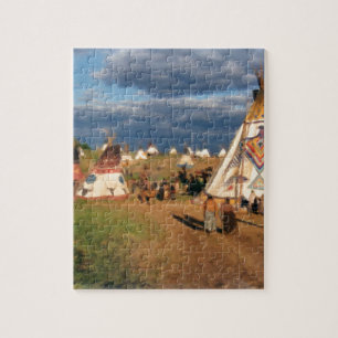 Native American Indian Village Puzzle