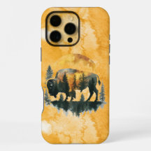 Native American iPhone Case mit Buffalo