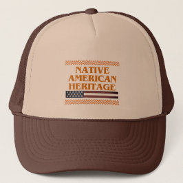 Native American Kulturerbe Trucker-Hut Truckerkappe