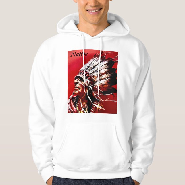 Native American Pride original art T-Shirt Hoodie (Vorderseite)