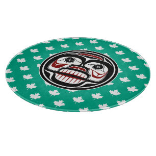 Native American Red Black Art Weull Schneidebrett