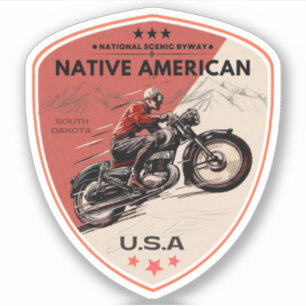 Native American Scenic Byway Motorrad-Radtour  Aufkleber