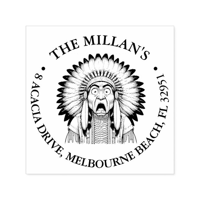 Native American Shockthema Permastempel (Design)