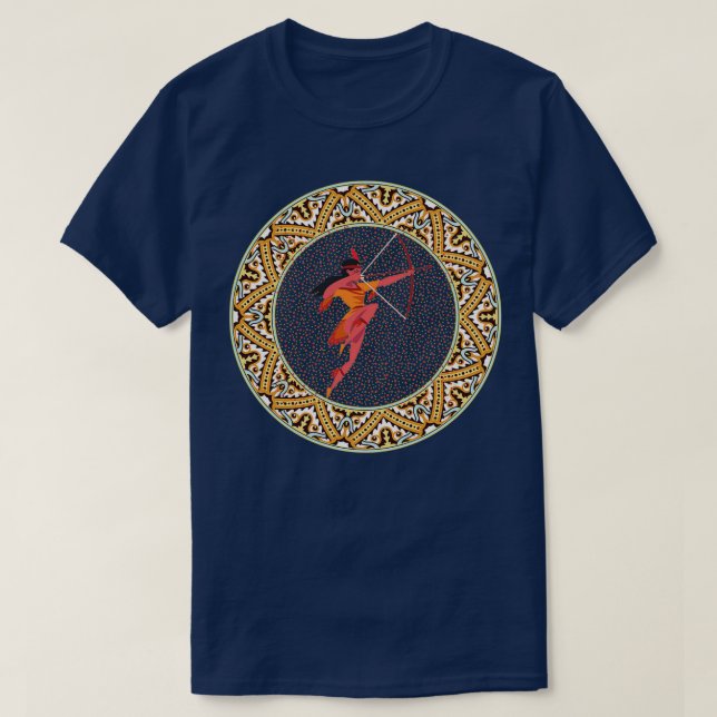 Native American Sioux Warrior  (2)  T-Shirt (Design vorne)