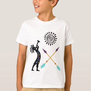 Native American Snake Music Kokopelli T - Shirt