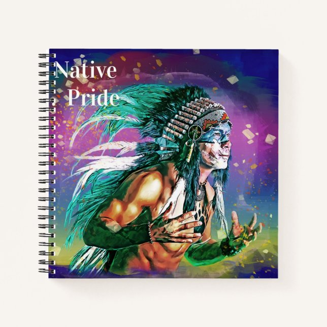 Native American Spiral Notebook Notizbuch (Vorderseite)