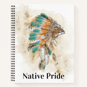 Native American Spiral Notebook Notizbuch