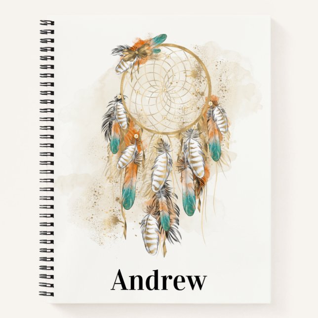 Native American Spiral Notebook Notizbuch (Vorderseite)