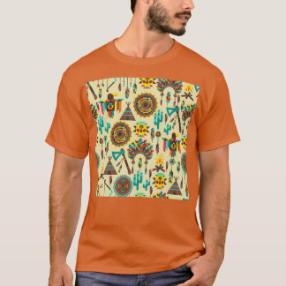 Native American Style Boho Pow wow T-Shirt