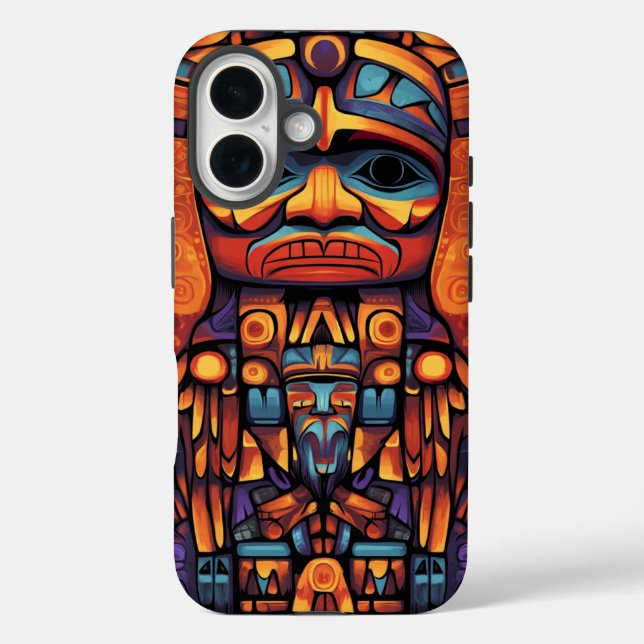 Native American Totem Design Case-Mate iPhone Hülle (Rückseite)