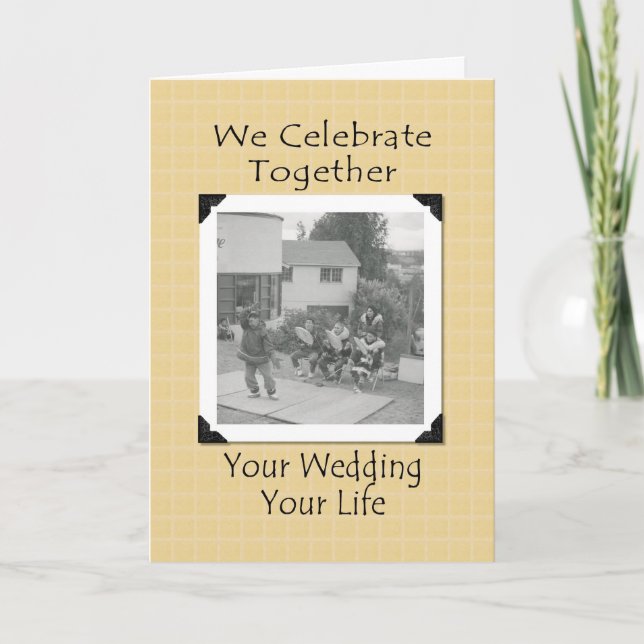 Native American Wedding Gratulation Karte (Vorderseite)