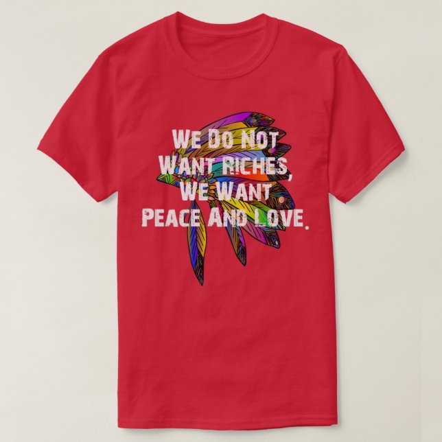 Native American Zitat  T-Shirt (Design vorne)