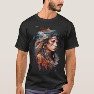 NATIVE AMERIKANISCHE FARBE T-Shirt