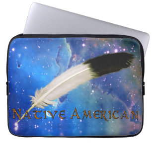 NATIVE AMERIKANISCHE Feather Outer-Space-Laptop-Si Laptopschutzhülle