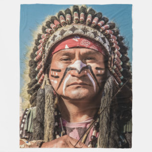 NATIVE AMERIKANISCHE FLEECEDECKE