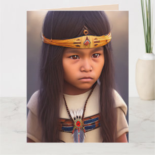 NATIVE AMERIKANISCHE STAATSANGEHÖRIGKEIT BIRTHDAY  KARTE