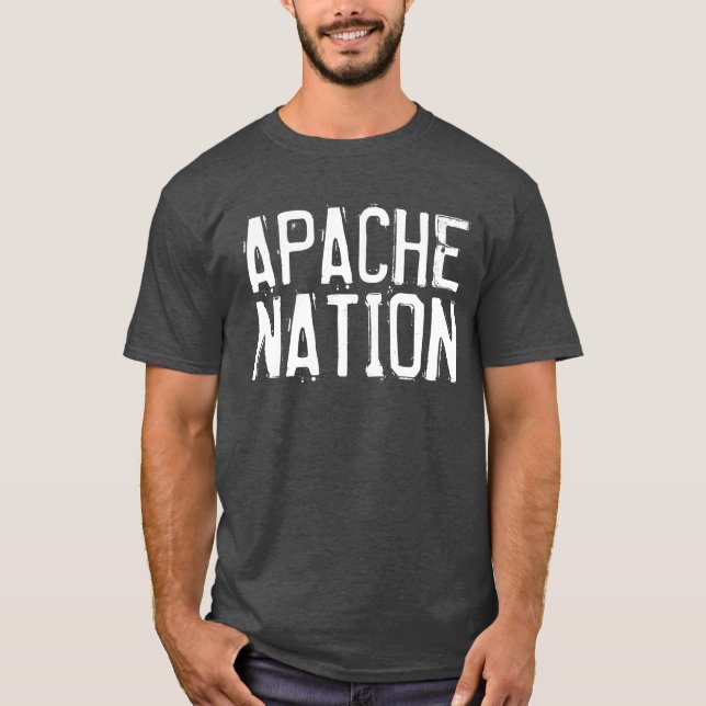 NATIVE AMERIKANISCHE T - SHIRT, APACHE NATIONAL T-Shirt (Vorderseite)