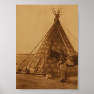 Native Amerikanische Ureinwohner Blackfoot TeePee  Poster