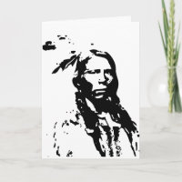 NATIVE AMERIKANISCHE UREINWOHNER BLANK CARD