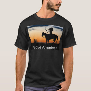 NATIVE Amerikanische Ureinwohner Bow Arrow Horse W T-Shirt