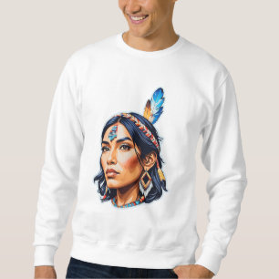 Native Amerikanische Ureinwohner Lady Sweatshirt