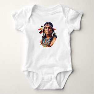 Native Amerikanische Ureinwohner Man Baby Strampler