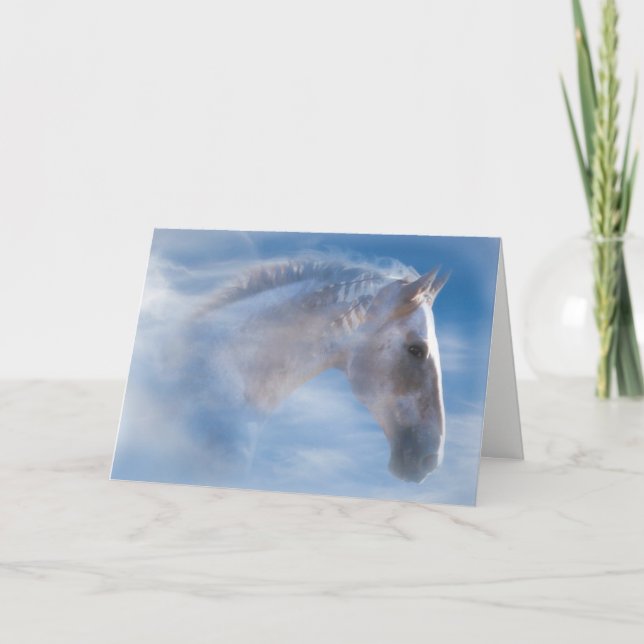 Native Amerikanische Ureinwohner Pony Happy Birthd Karte (Vorderseite)