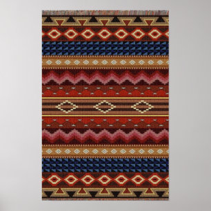 Native Amerikanische Ureinwohner Südwest Pattern Poster