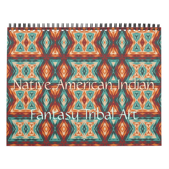 Native Amerikanische Ureinwohner Tribal Art Kalender (Titelbild)