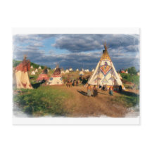 Native Amerikanische Ureinwohner Village