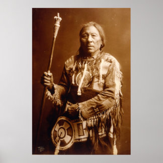 Native Amerikanische Ureinwohner Vintag Poster