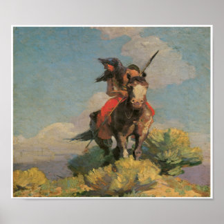 Native Amerikanische Ureinwohner Wild Crow 1896 Ar Poster