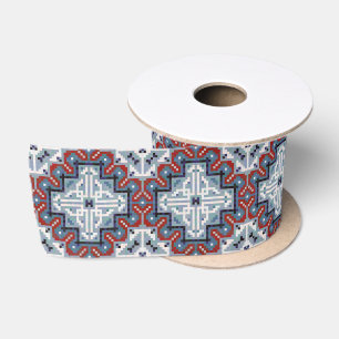Native Amerikanischen Ureinwohners Navajo Pattern Satinband