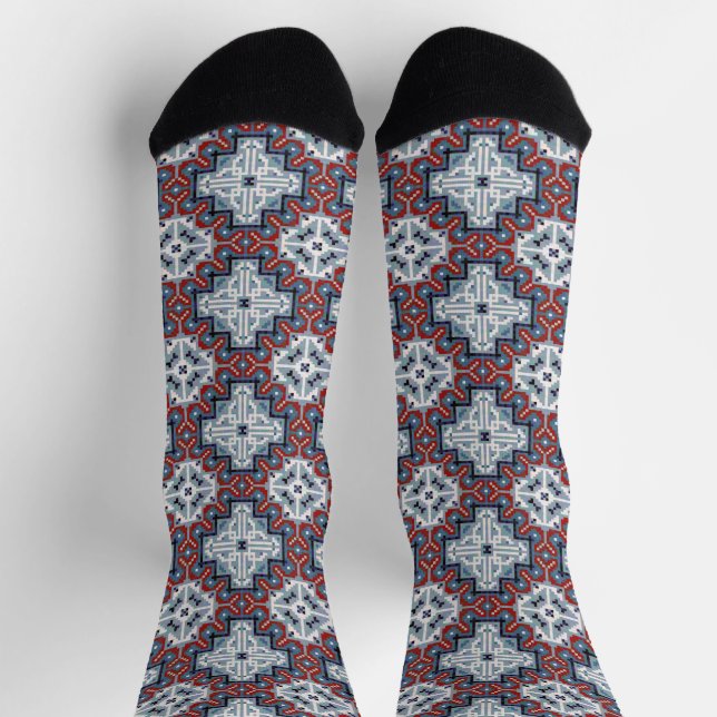 Native Amerikanischen Ureinwohners Navajo Pattern Socken (Oben)