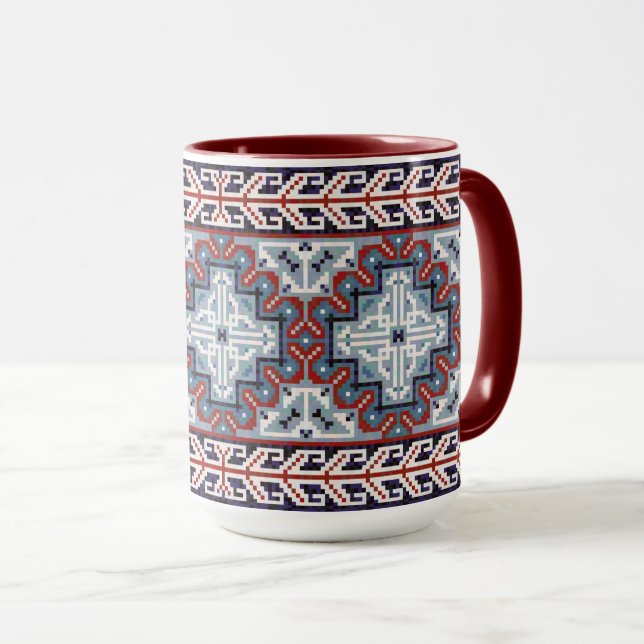 Native Amerikanischen Ureinwohners Navajo Pattern Tasse (VorderseiteRechts)
