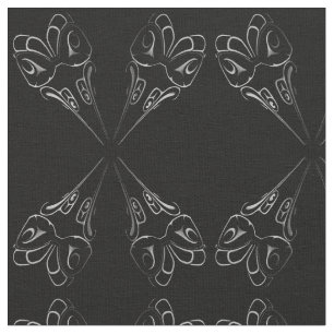 Native Art Fabric Eagle Totem Pole Stammwerk Stoff