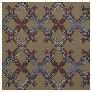 Native Art Fabric Eagle Totem Pole Stammwerk Stoff