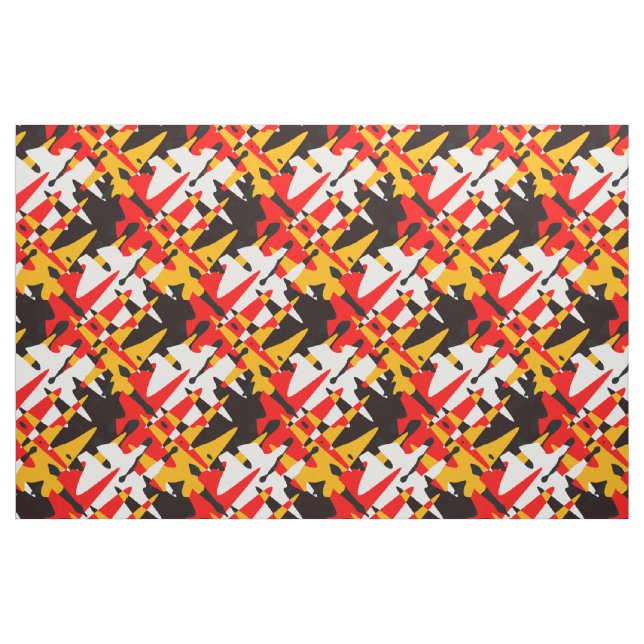 Native Art Fabric Four Nations Modernes Kunstwerk Stoff (Fat Quarter (45,7 x 55,9 cm))