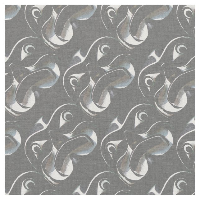 Native Art Fabric Haida Gestern und Heute Stoff (Nahaufnahme)