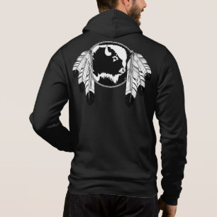 Native Art Jackets Men's Metis Wildlife Jacket Hoodie