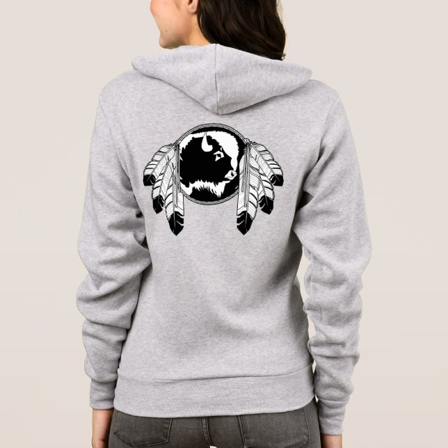 Native Art Jackets Women's Metis Wildlife Jacket Hoodie (Rückseite)