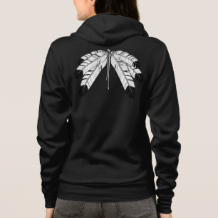 Native Art Jackets Women's Metis Wildlife Jacket Hoodie